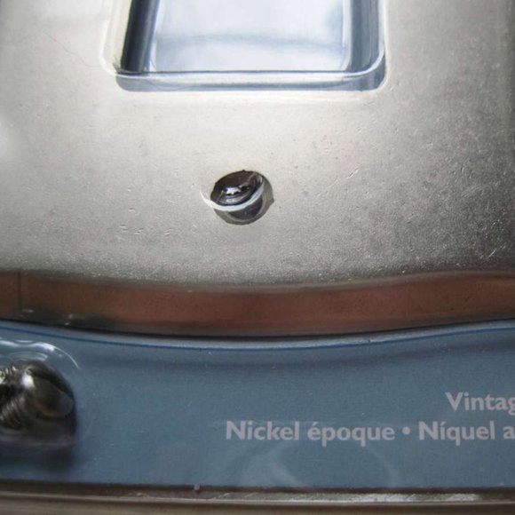 Brainerd Single Decorator Lylah Rocker Light Switch Covers Vintage Nickel Silver - Picture 5 of 11